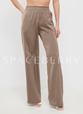 Женские широкие брюки, штаны атласные